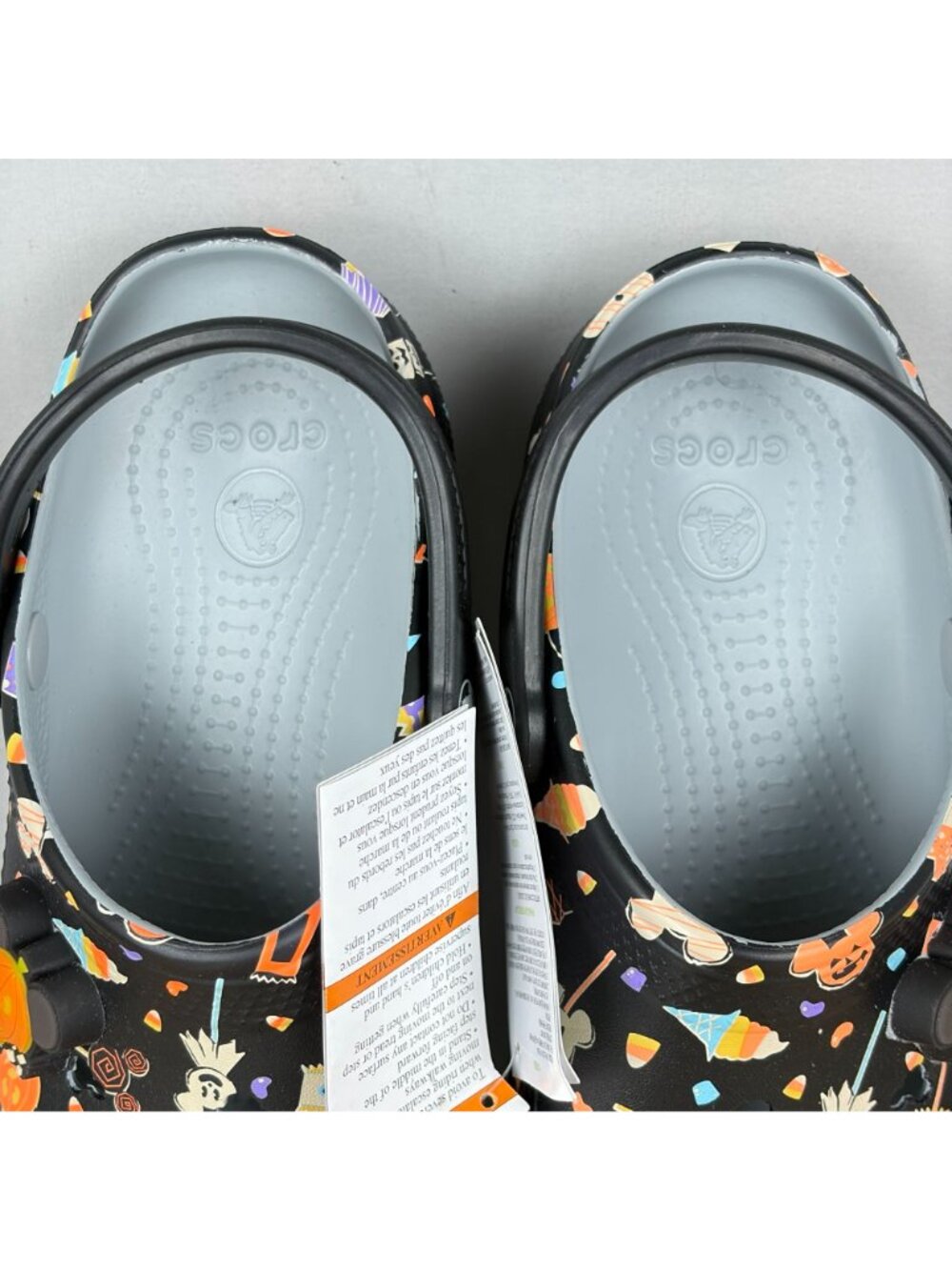 Crocs Disney Parks Classic Mickey Halloween Sandals Womens 8 Light Up Black - Picture 10 of 12
